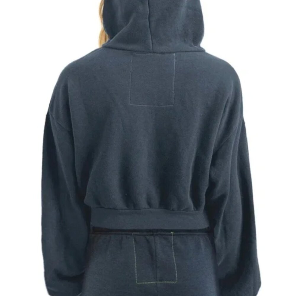 Aviator Nation SET Sunset Patch cropped hoodie and sweats size M - Picture 3 of 3